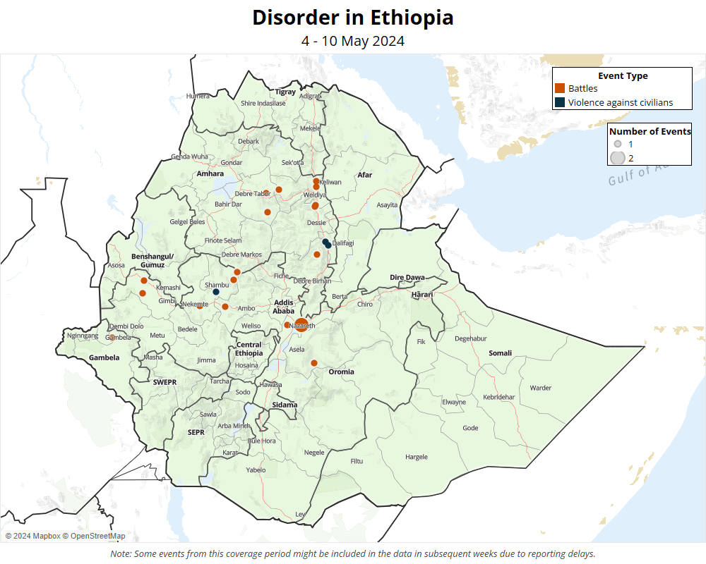 Map - EPO Disorder in Ethiopia - 4 - 10 May 2024