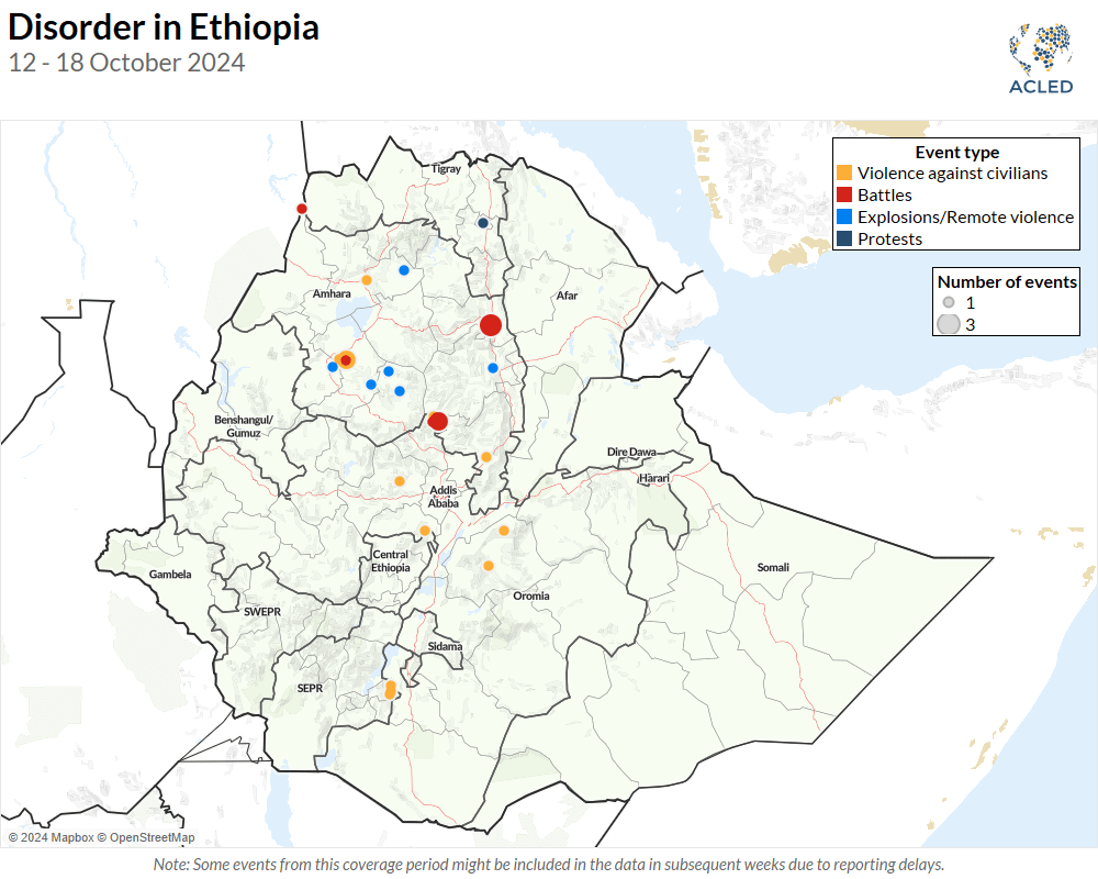 Map Ethiopia Weekly Update (22 October 2024)