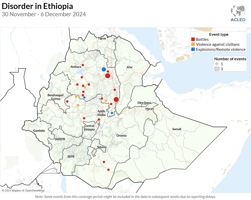 Ethiopia Weekly Update (10 December 2024) Map - Ethiopia Weekly Update (10 December 2024)
